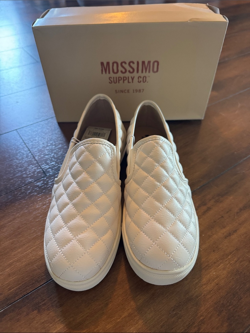 Mossimo Supply Co. Quilted Slip-On Sneakers in White
